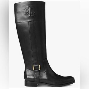 Ralph Lauren Women's Black Leather Boots
